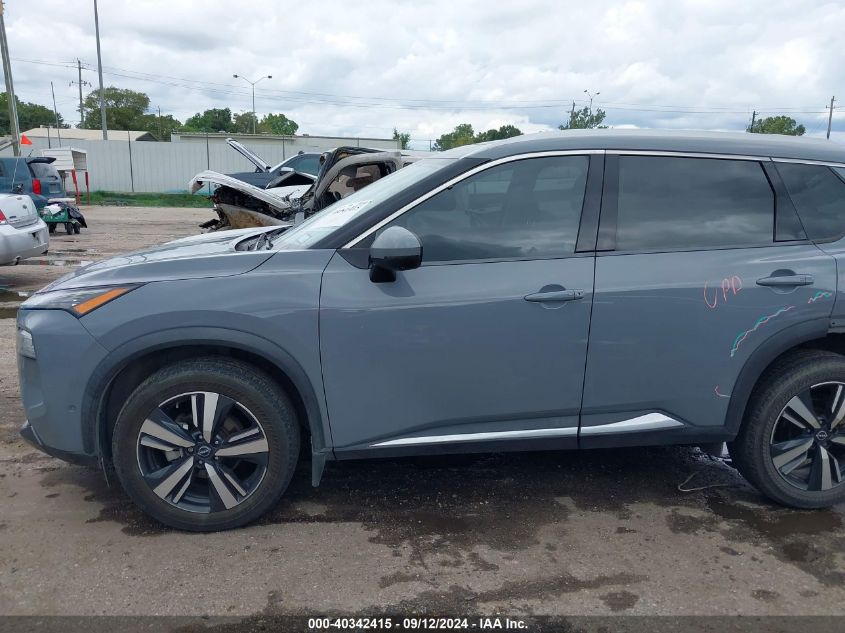 2022 Nissan Rogue Sl Fwd VIN: 5N1BT3CA5NC687242 Lot: 40342415