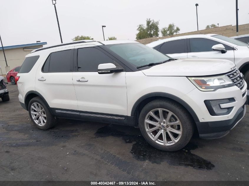 2017 Ford Explorer Limited VIN: 1FM5K7F89HGB62780 Lot: 40342467