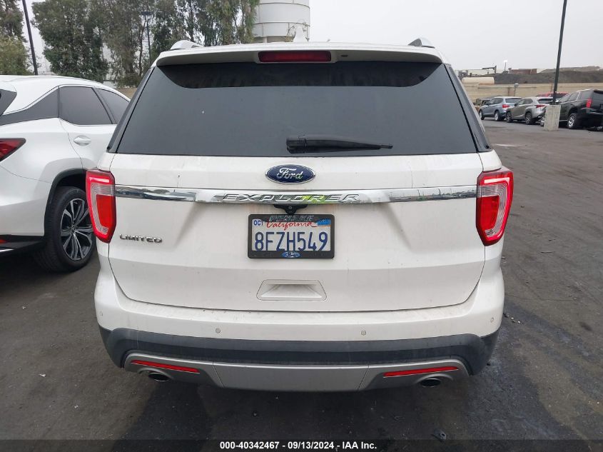 2017 Ford Explorer Limited VIN: 1FM5K7F89HGB62780 Lot: 40342467