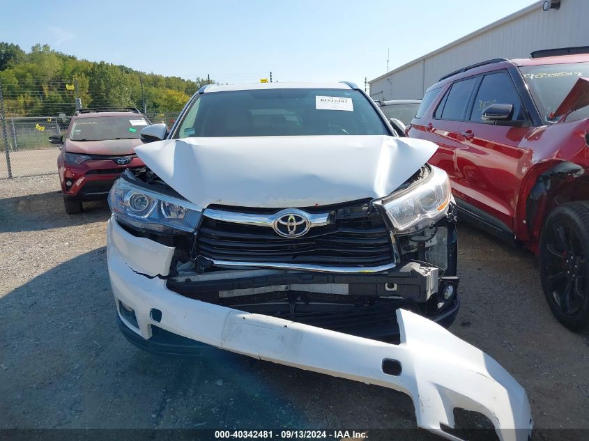 2015 Toyota Highlander Xle V6 VIN: 5TDJKRFH5FS171297 Lot: 40342481