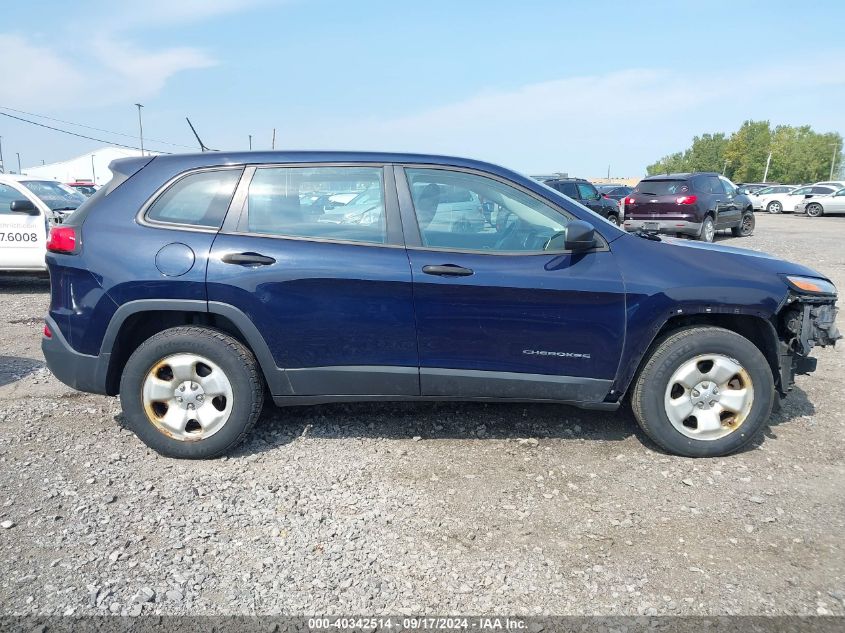 2014 Jeep Cherokee Sport VIN: 1C4PJMABXEW296443 Lot: 40342514