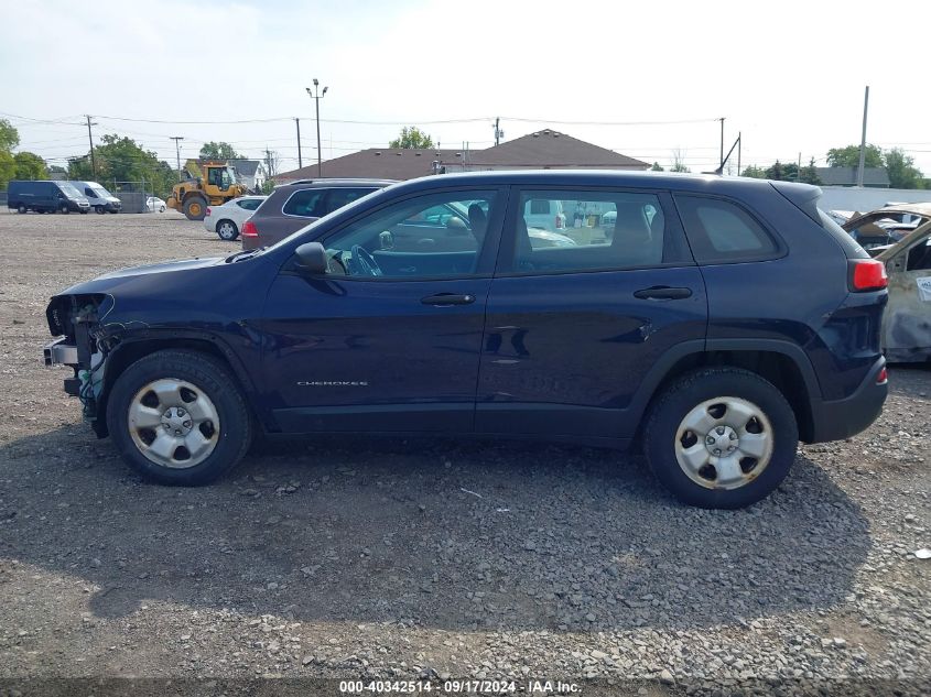 2014 Jeep Cherokee Sport VIN: 1C4PJMABXEW296443 Lot: 40342514