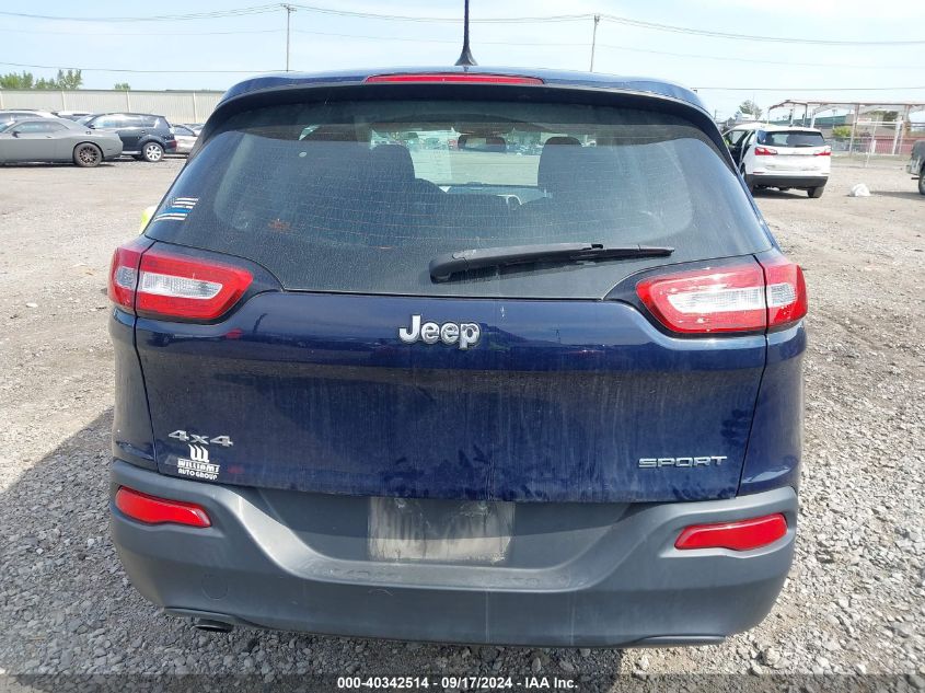 2014 Jeep Cherokee Sport VIN: 1C4PJMABXEW296443 Lot: 40342514