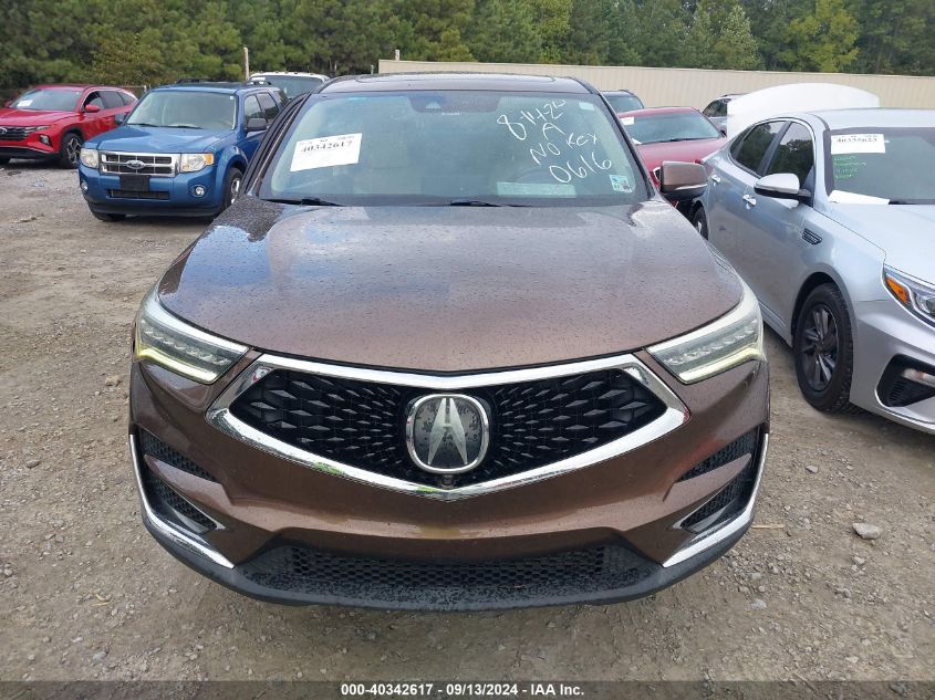 2019 Acura Rdx Advance VIN: 5J8TC2H79KL000616 Lot: 40342617