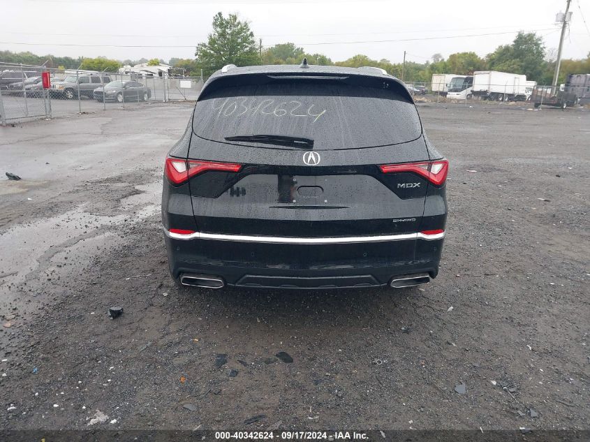 2022 Acura Mdx Advance Package VIN: 5J8YE1H87NL035307 Lot: 40342624