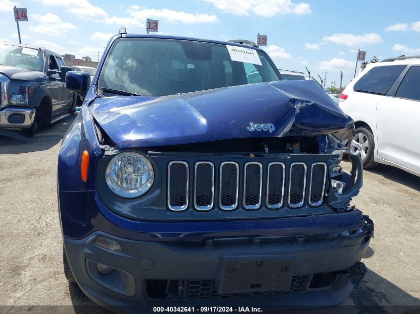 2017 Jeep Renegade Latitude Fwd VIN: ZACCJABB6HPF76390 Lot: 40342641