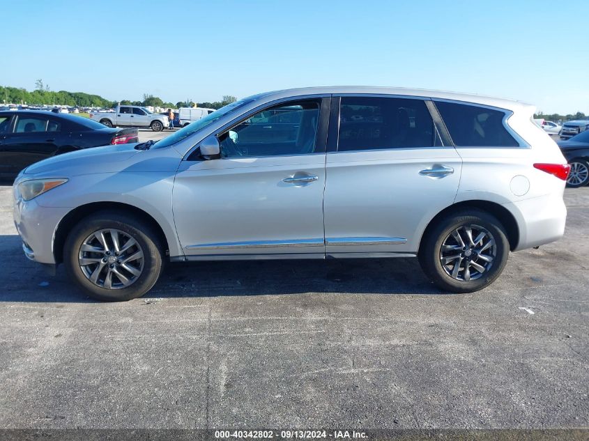 2013 Infiniti Jx35 VIN: 5N1AL0MNXDC334828 Lot: 40342802