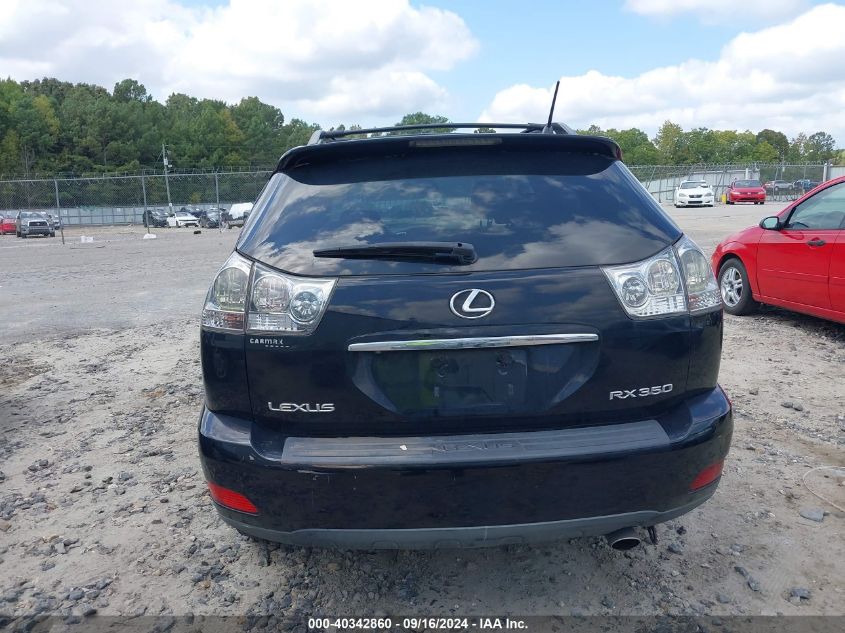 2009 Lexus Rx 350 VIN: 2T2GK31U39C070621 Lot: 40342860