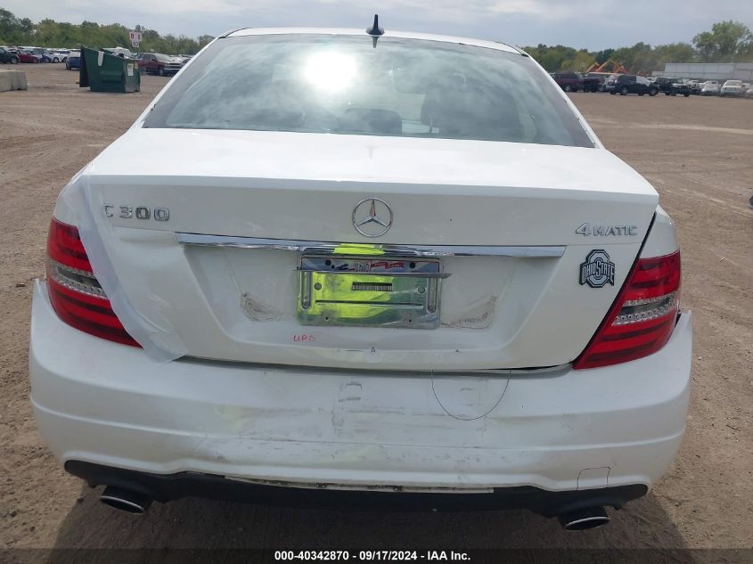 2012 Mercedes-Benz C 300 Luxury 4Matic/Sport 4Matic VIN: WDDGF8BB1CR208310 Lot: 40342870