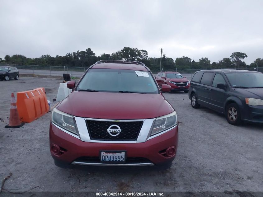 2014 Nissan Pathfinder S/Sv/Sl/Platinum VIN: 5N1AR2MN3EC727887 Lot: 40342914