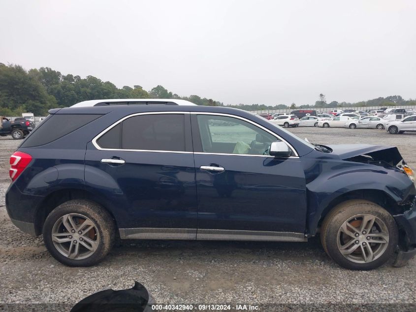 2016 Chevrolet Equinox Ltz VIN: 2GNALDEK2G1123284 Lot: 40342940