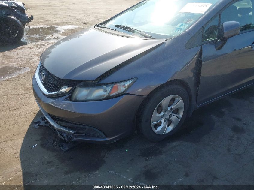 2014 Honda Civic Lx VIN: 2HGFB2F52EH524113 Lot: 40343085