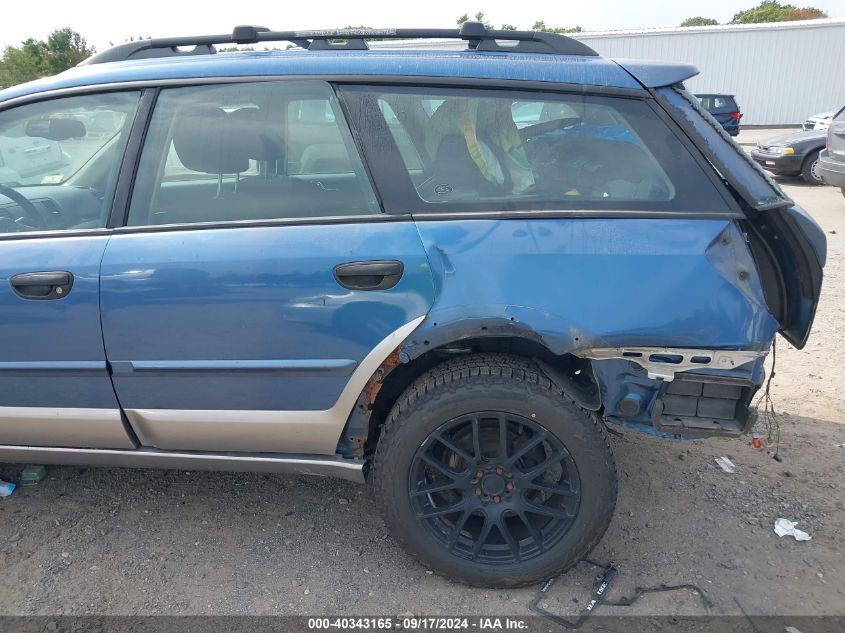 2008 Subaru Outback 2.5I/2.5I L.l. Bean Edition VIN: 4S4BP61C587365269 Lot: 40343165