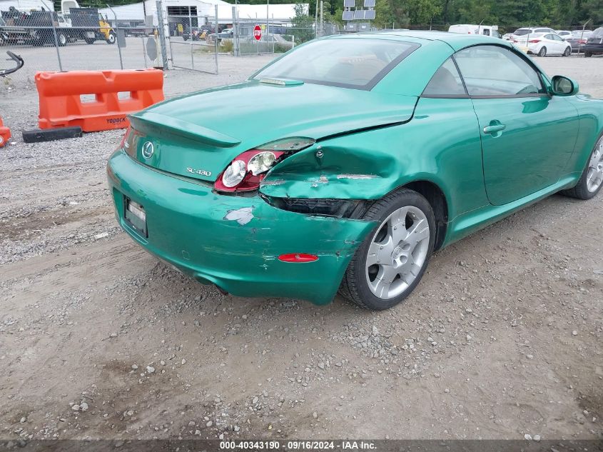 2004 Lexus Sc 430 VIN: JTHFN48Y640055697 Lot: 40343190