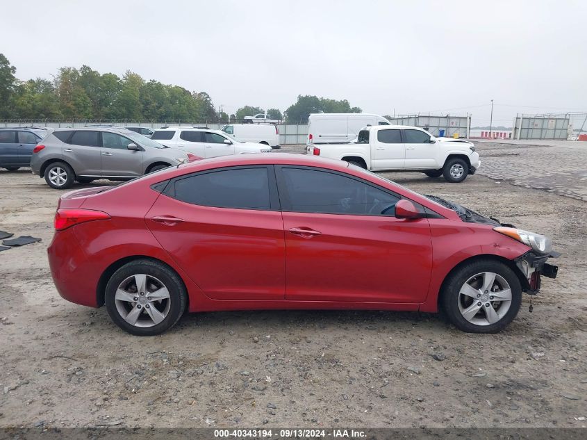 2013 Hyundai Elantra Gls VIN: KMHDH4AE5DU491963 Lot: 40343194