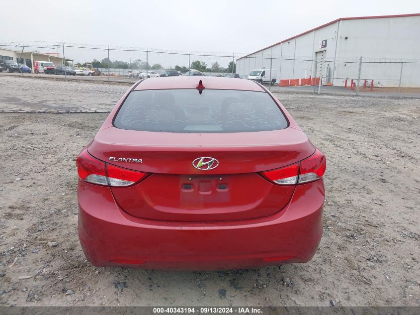 2013 Hyundai Elantra Gls VIN: KMHDH4AE5DU491963 Lot: 40343194