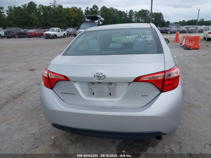 2017 Toyota Corolla Le VIN: 2T1BURHEXHC824719 Lot: 40343253