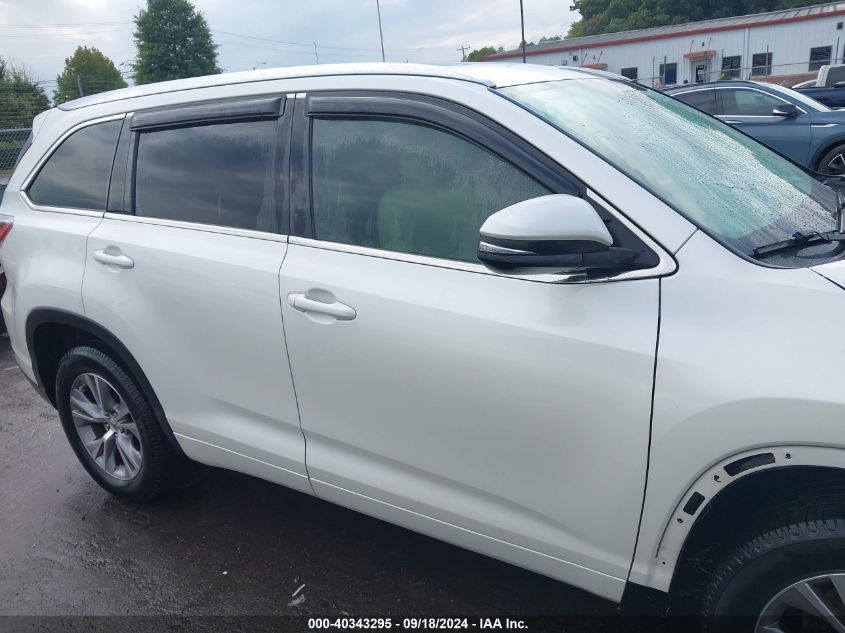 2014 Toyota Highlander Xle V6 VIN: 5TDKKRFH9ES019347 Lot: 40343295