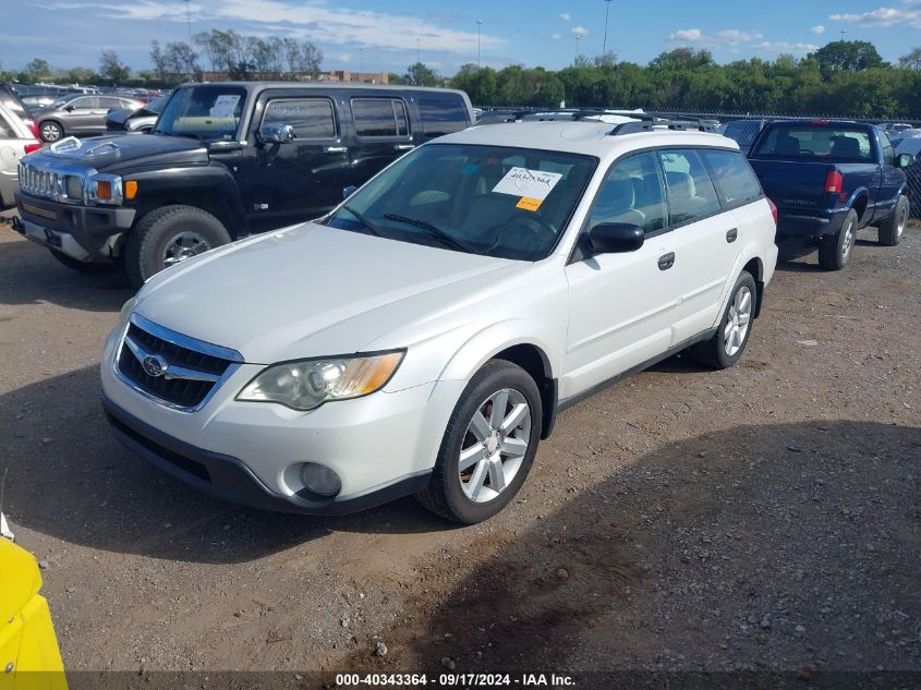 2008 Subaru Outback 2.5I/2.5I L.l. Bean Edition VIN: 4S4BP61CX87304581 Lot: 40343364