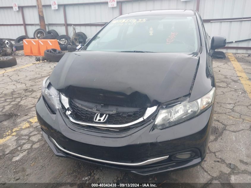 2013 Honda Civic Ex-L VIN: 19XFB2F95DE288956 Lot: 40343435