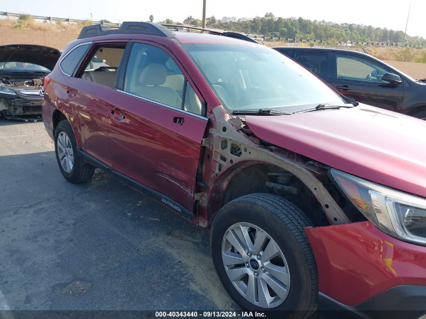 2019 Subaru Outback 2.5I Premium VIN: 4S4BSAFC3K3225293 Lot: 40343440