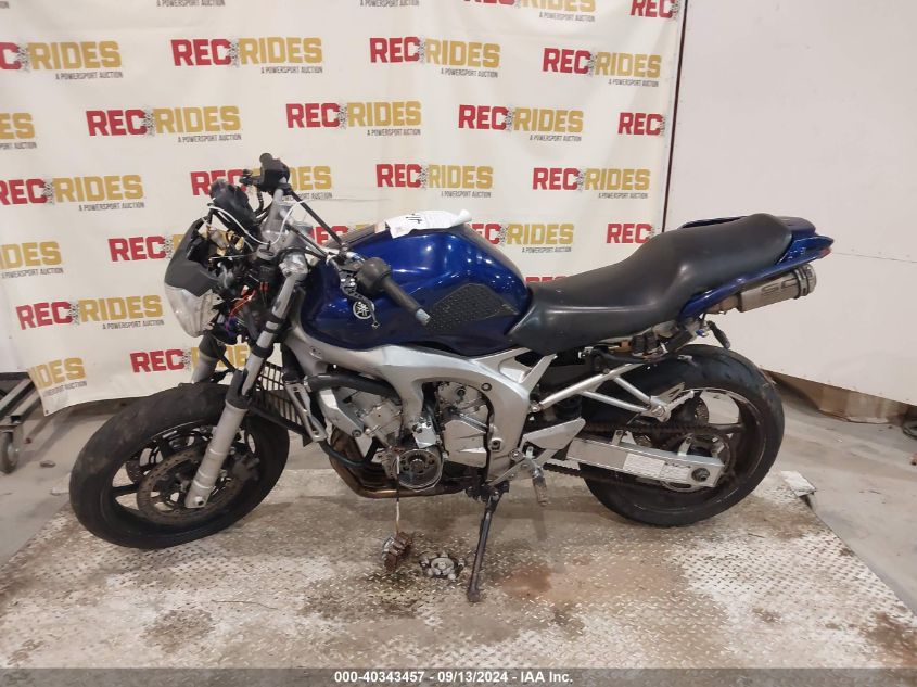 2004 Yamaha Fz6 S VIN: JYARJ08E34A001708 Lot: 40343457