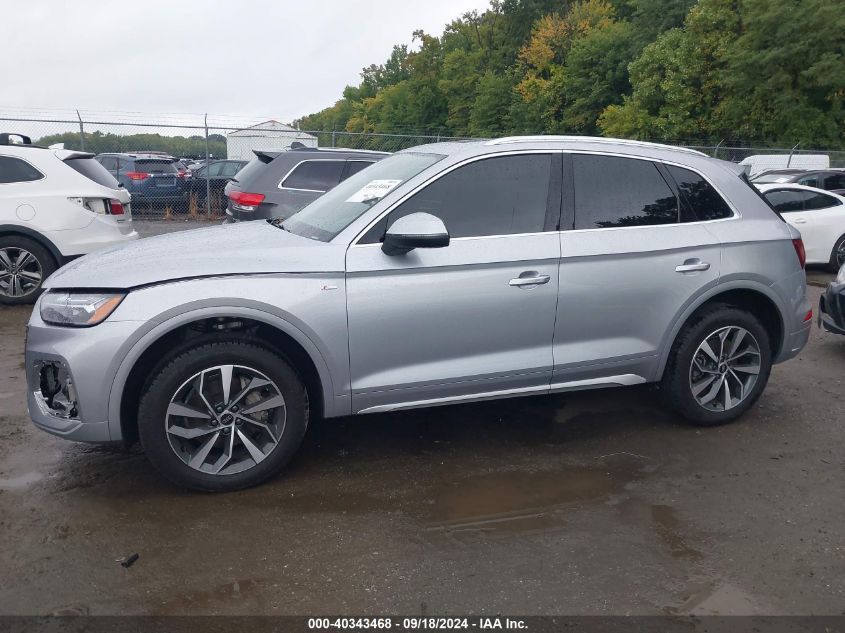 2023 Audi Q5 Premium Plus 45 Tfsi S Line Quattro VIN: WA1EAAFYXP2171210 Lot: 40343468