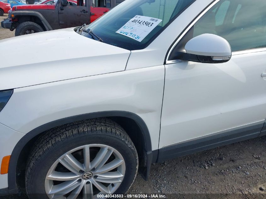 2013 Volkswagen Tiguan Se VIN: WVGBV7AX7DW541446 Lot: 40343503