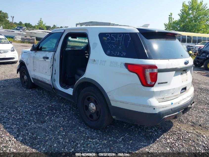Vin: 1fm5k8arxhga62967, lot: 40832147, ford utility police interceptor 20173