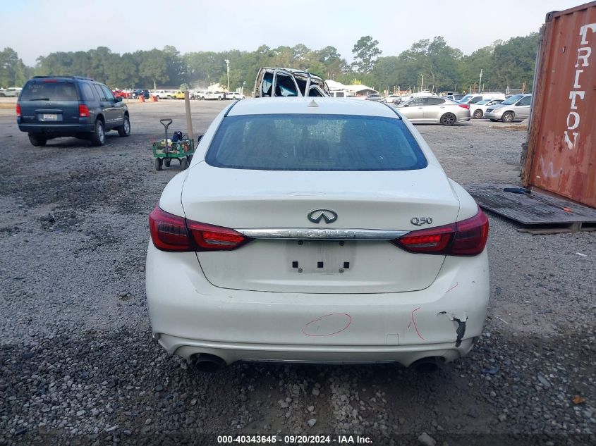 2018 Infiniti Q50 3.0T Luxe VIN: JN1EV7APXJM365469 Lot: 40343645