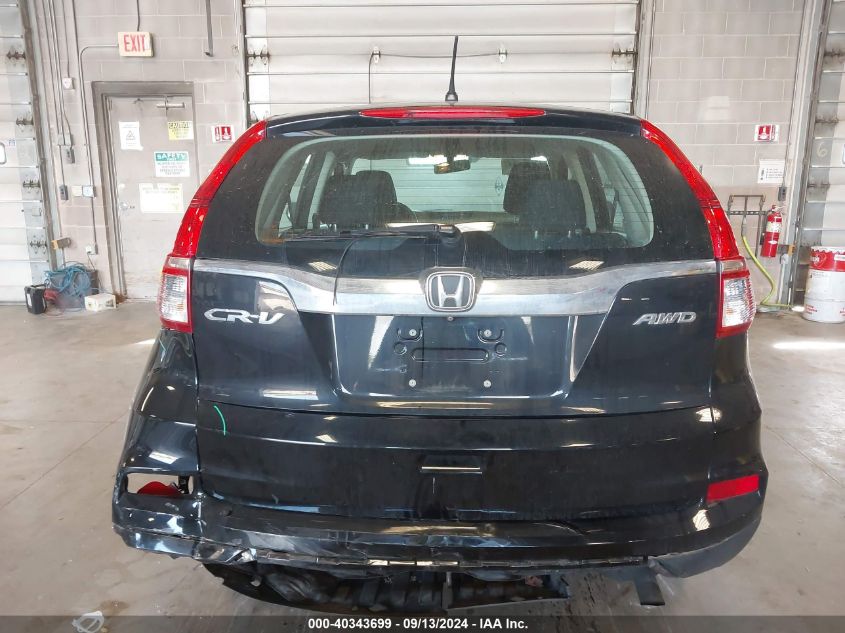 2015 Honda Cr-V Lx VIN: 5J6RM4H30FL076532 Lot: 40343699