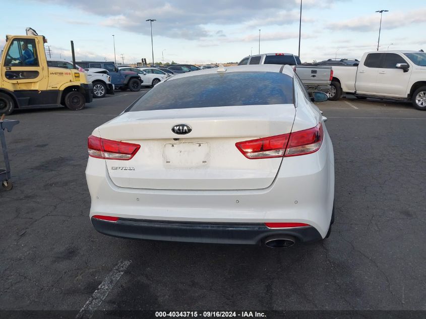 2018 Kia Optima Lx VIN: 5XXGT4L30JG267772 Lot: 40343715