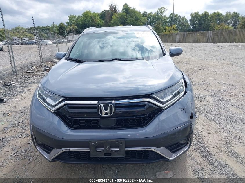 2022 Honda Cr-V Awd Touring VIN: 2HKRW2H92NH652942 Lot: 40343781