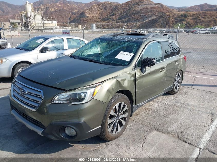 2016 Subaru Outback 3.6R Limited VIN: 4S4BSENC1G3288781 Lot: 40343905