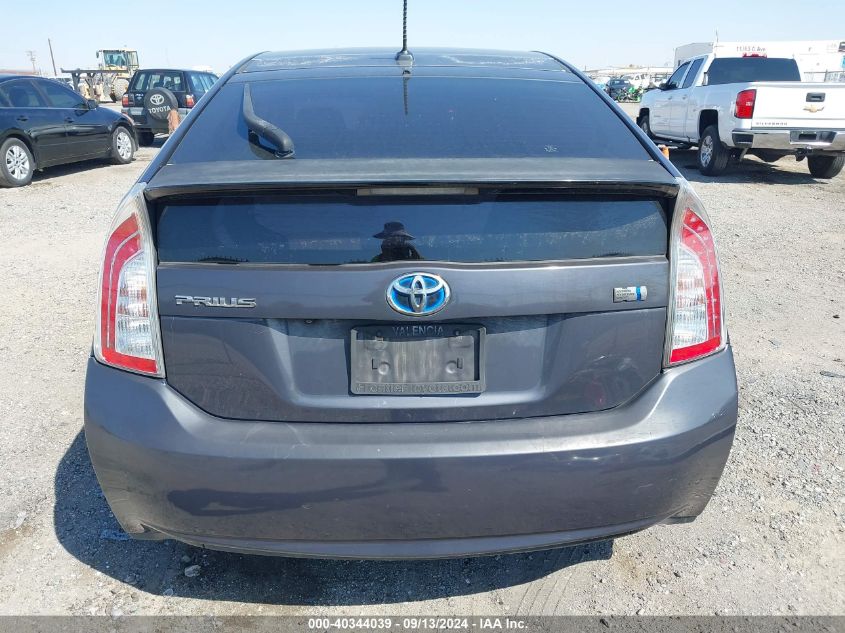 2013 Toyota Prius VIN: JTDKN3DU3D1669257 Lot: 40344039