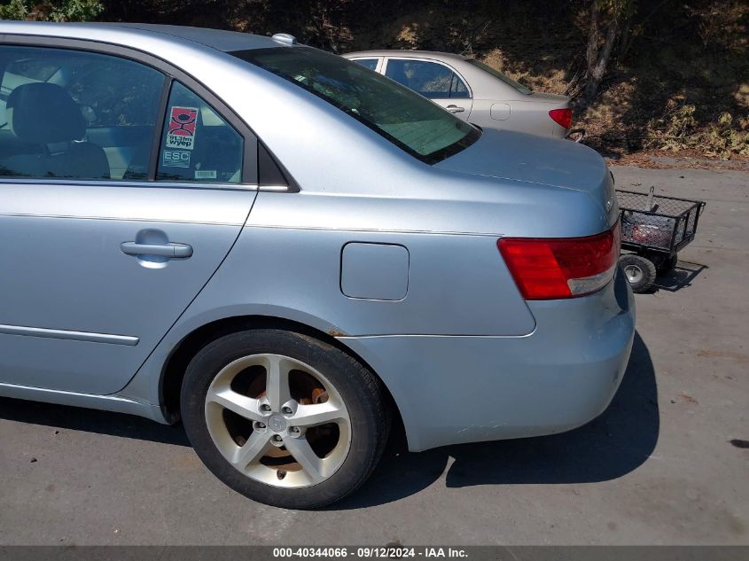 2007 Hyundai Sonata Limited/Se V6 VIN: 5NPEU46F97H252940 Lot: 40344066