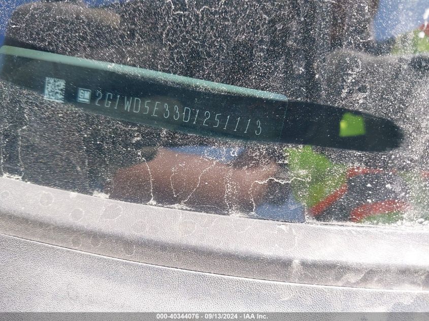 2G1WD5E33D1251113 2013 Chevrolet Impala Police