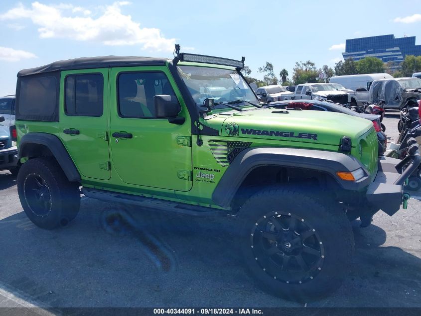 2018 Jeep Wrangler Unlimited Sport S 4X4 VIN: 1C4HJXDN3JW253939 Lot: 40344091