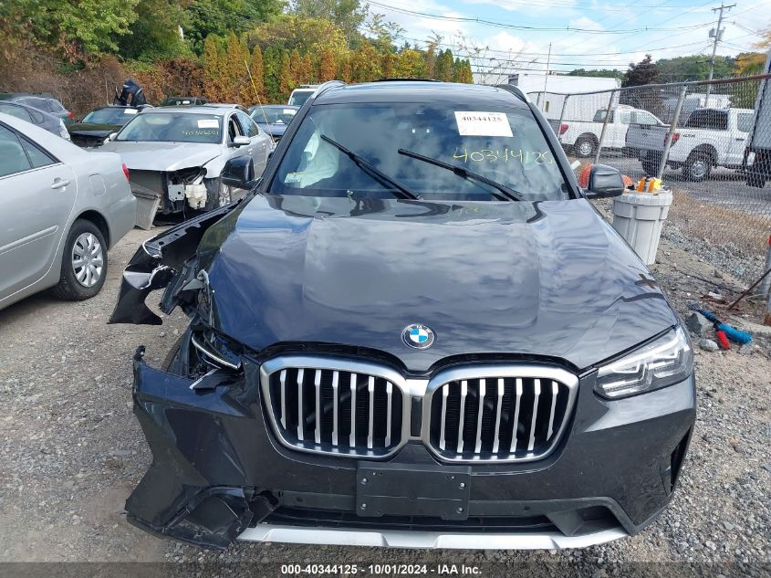 2023 BMW X3 xDrive30I VIN: 5UX53DP0XP9T22448 Lot: 40344125