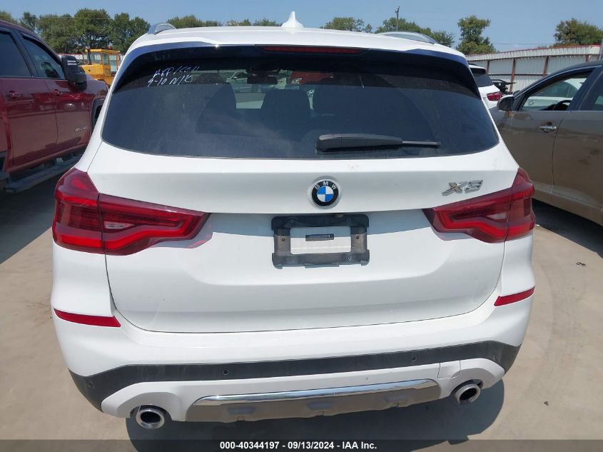 2018 BMW X3 xDrive30I VIN: 5UXTR9C57JLD65808 Lot: 40344197