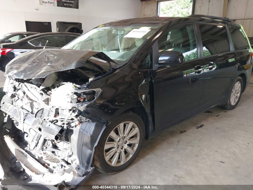 2012 Toyota Sienna Limited V6 7 Passenger VIN: 5TDYK3DCXCS235655 Lot: 40344310