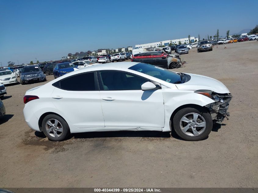 2015 Hyundai Elantra Se VIN: 5NPDH4AE6FH585870 Lot: 40344399