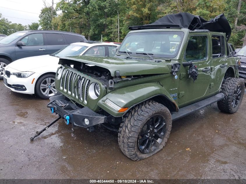 2022 Jeep Wrangler 4Xe Unlimited Sahara 4X4 VIN: 1C4JJXP6XNW115049 Lot: 40344450