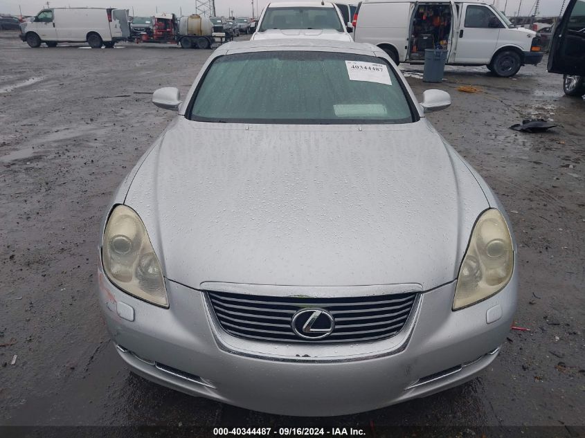 2006 Lexus Sc 430 VIN: JTHFN48Y569005162 Lot: 40344487