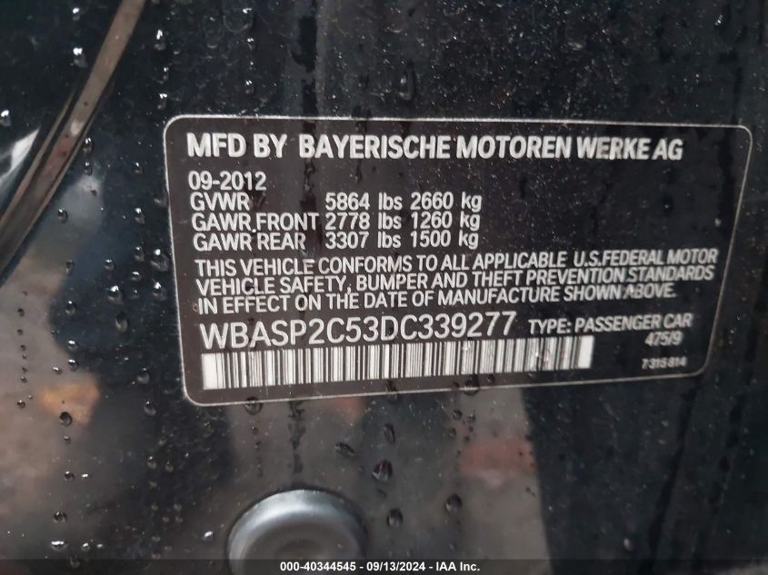 WBASP2C53DC339277 2013 BMW 535I Gran Turismo xDrive