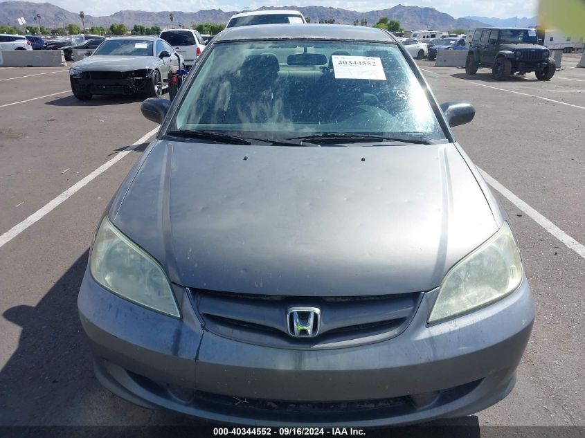 2004 Honda Civic Lx VIN: 1HGES165X4L019640 Lot: 40344552