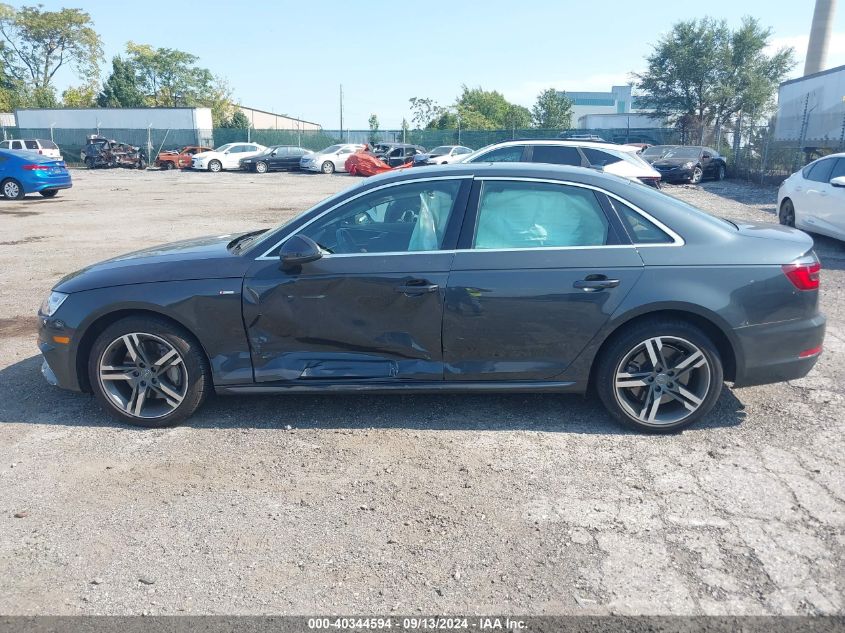 2018 Audi A4 2.0T Premium VIN: WAUFNAF41JA144631 Lot: 40344594