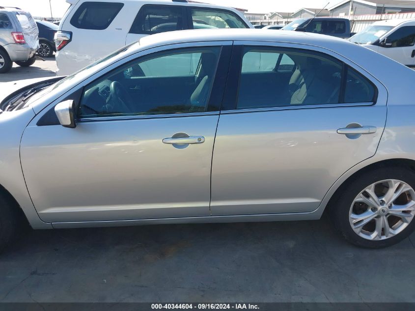 2012 Ford Fusion Se VIN: 3FAHP0HA5CR350262 Lot: 40344604