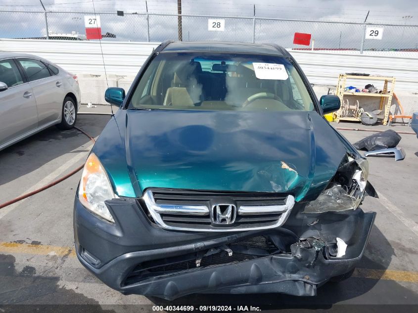 2002 Honda Cr-V Ex VIN: JHLRD78882C040958 Lot: 40344699