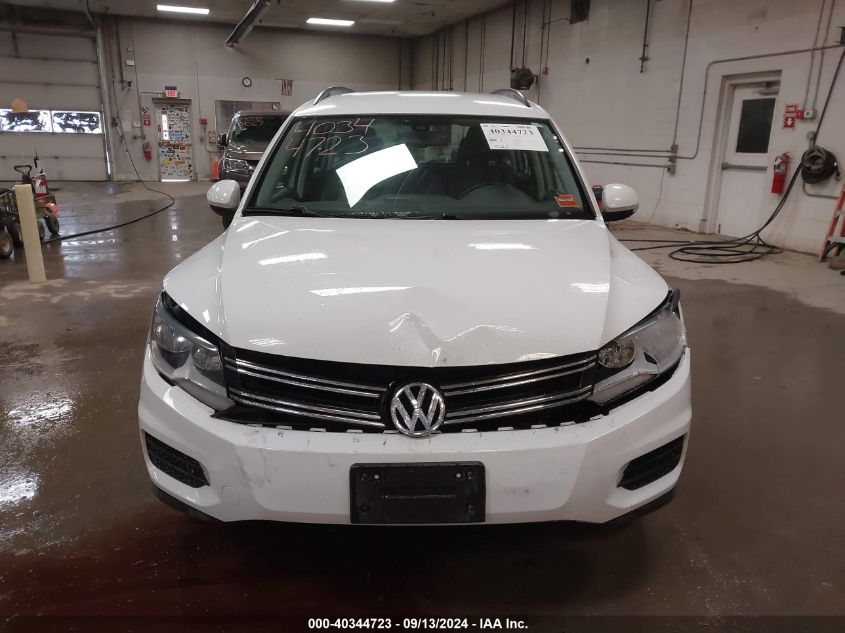 2016 Volkswagen Tiguan S VIN: WVGBV7AX4GW004876 Lot: 40344723